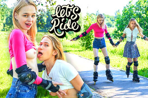 Elloise and Nika horny on rollerblades